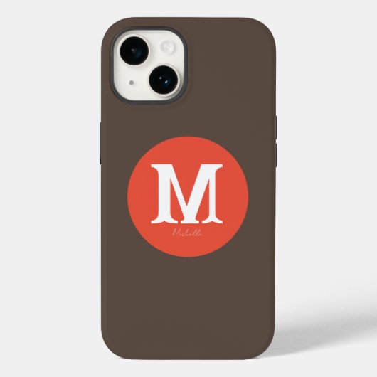 サンセットモミニマルノグラムケース – メイトiPhoneケース Case-Mate iPhoneケース (裏面)