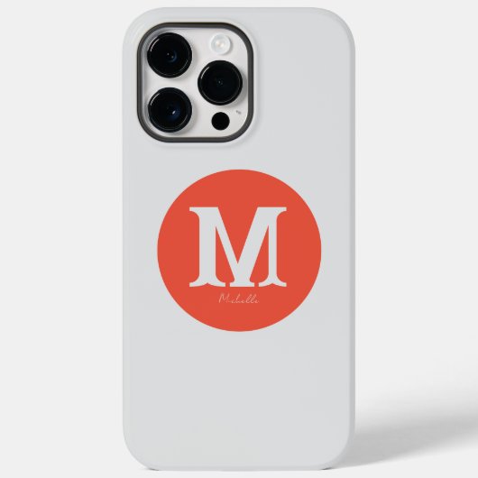 サンセットモミニマルノグラムケース – メイトiPhoneケース Case-Mate iPhoneケース (裏面)