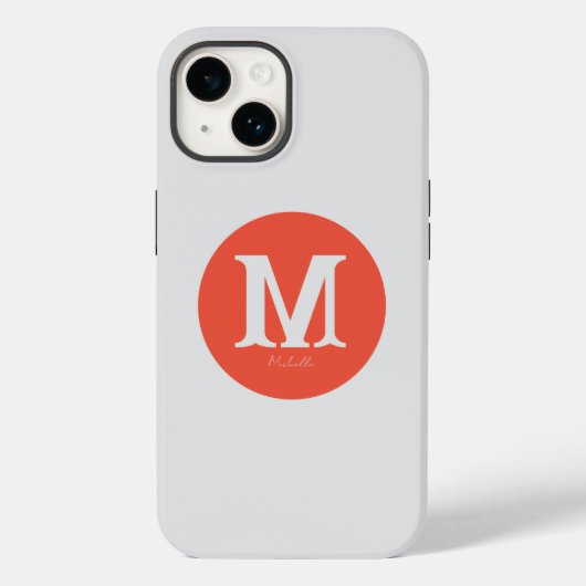 サンセットモミニマルノグラムケース – メイトiPhoneケース Case-Mate iPhoneケース (裏面)