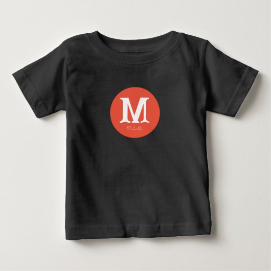 サンセットモミニマルノグラム ベビーTシャツ (正面)