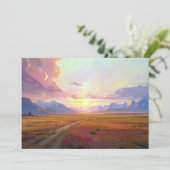 サンセットモンタナビッグスカイ絵を描サンセットの麓 シーズンカード (スタンド正面)