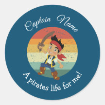 サンセットヤング男の子パーティー海賊クラシックラウンドスティック