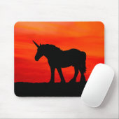 サンセットユニコーン マウスパッド (マウス)