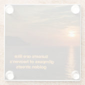 サンセットライクオブサンズゴールデン通り ガラスコースター (裏面)