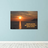 サンセットライクオブサンズゴールデン通り キャンバスプリント (インサイチュ (ウッドフロア))