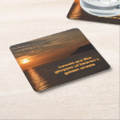 サンセットライクオブサンズゴールデン通り スクエアペーパーコースター (アングル)