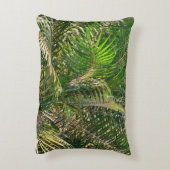 サンセットライトパームフロントトロピカル アクセントクッション (裏面(縦))
