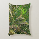 サンセットライトパームフロントトロピカル アクセントクッション (正面(垂直))