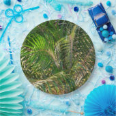 サンセットライトパームフロントトロピカル ペーパープレート (パーティー)