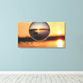 サンセットライブラブエクスプロー感動的ル キャンバスプリント (インサイチュ (ウッドフロア))