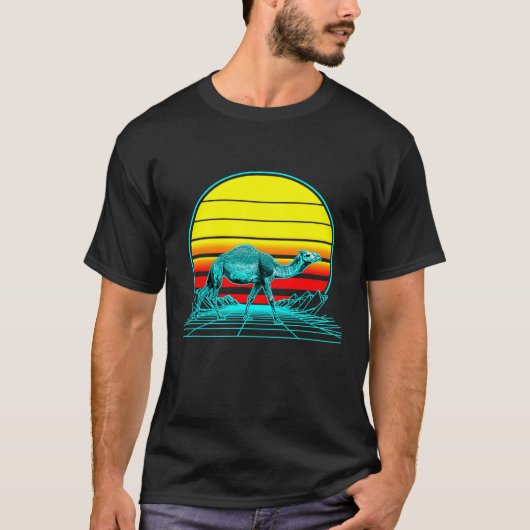 サンセットラクダ Tシャツ (正面)