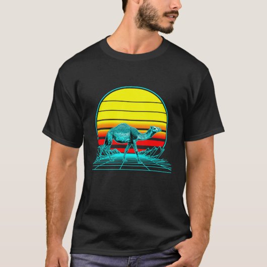 サンセットラクダ Tシャツ (正面)