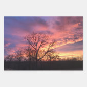 サンセットラッピング紙フラットシートセット3 ラッピングペーパーシート (正面)