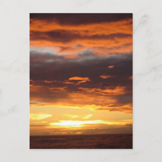 サンセットラハイナマウイハワイ ポストカード (正面)