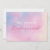 サンセットラバーパステルクラウドブライデスメイド提案 カード (正面)