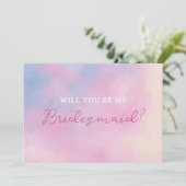 サンセットラバーパステルクラウドブライデスメイド提案 カード (スタンド正面)