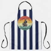 サンセットラムスケルトンパーティー海賊 エプロン (正面)