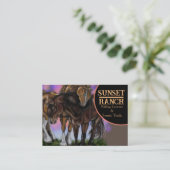 サンセットランチ乗馬の名刺 名刺 (スタンド正面)