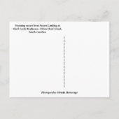 サンセットランディングスカルクリークボートハウスヒルトンヘッド ポストカード (裏面)