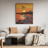 サンセットランドスケープキャンバス キャンバスプリント