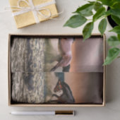 サンセットランニングでサーフの馬のトリオ 薄葉紙 (ギフト)