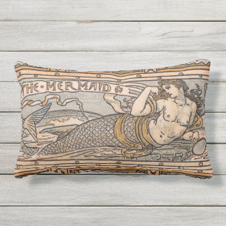 サンセットランバー枕の人魚 アウトドアクッション