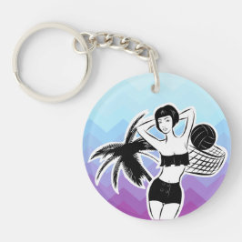 サンセットリゾートシェブロンプリント キーホルダー