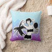 サンセットリゾートシェブロンプリント クッション (ブランケット)