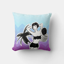 サンセットリゾートシェブロンプリント クッション