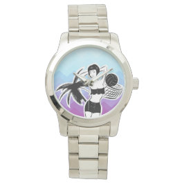 サンセットリゾートシェブロンプリント 腕時計