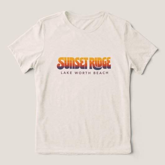 サンセットリッジTシャツ トライブレンドTシャツ (デザイン正面)