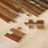 サンセットリフレクション樺の木ウッズトラブルパズル ジグソーパズル (側面)