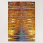 サンセットリフレクション樺の木ウッズトラブルパズル ジグソーパズル (縦)