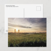 サンセットリンカーンパークウエストハッケンサックリバーブリッジ ポストカード (正面/裏面)