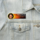 サンセットルックプロフェッショナルカスタム金ゴールド写真 名札 (インサイチュ)