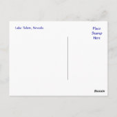 サンセットレイクタホネバダポストカード ポストカード (裏面)