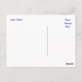 サンセットレイクタホネバダ/カリフォルニアポストカード ポストカード (裏面)