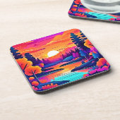 サンセットレイクファンタジーアート コースター (左側)