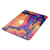 サンセットレイクファンタジーアート バスマット (アングル)