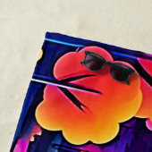 サンセットレイクファンタジーアート ビーチタオル (インサイチュ)