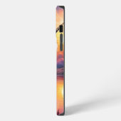 サンセットレイクリバーユニコーンセブン iPhoneケース (左側面)