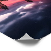 サンセットレイク&ツリーライン ポスター (角)