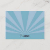 サンセットレイズティール（緑がかった色）ブルー 名刺 (裏面)