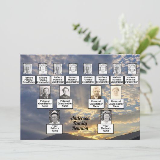 サンセットレイ3ジェネレーションファミリー懇親会招待状 招待状 (スタンド正面)