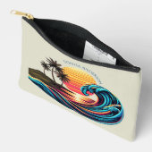 サンセットレトロサーフウェーブ –  アクセサリーポーチ (見開き)