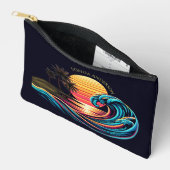 サンセットレトロサーフウェーブ – アクセサリーポーチ (見開き)