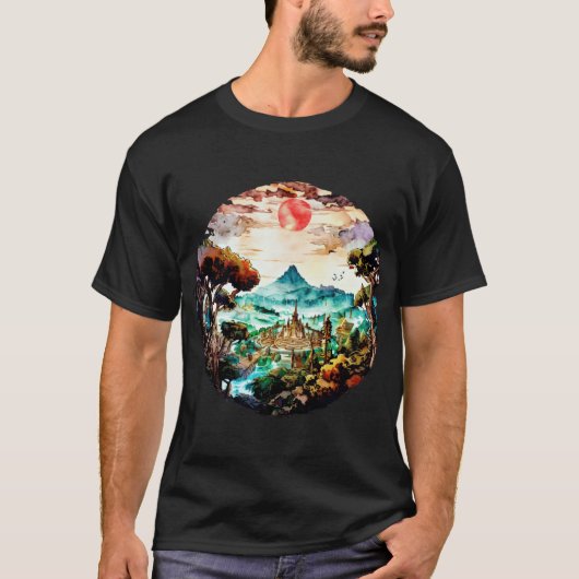 サンセットレトロ Tシャツ (正面)