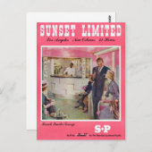 サンセットロサンゼルスニューオーリンズのポスター ポストカード (正面/裏面)