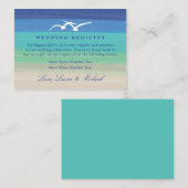 サンセットロマンス |ギフトレジストリ エンクロージャーカード (正面/裏面)