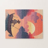 サンセットローカル魚釣り ジグソーパズル (横)